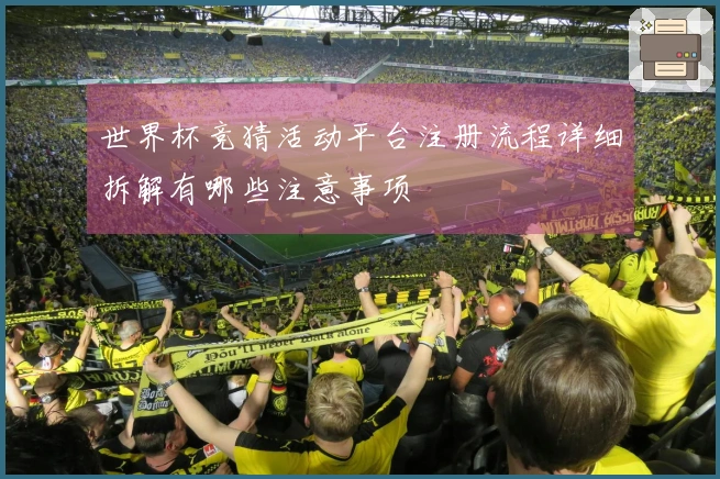 世界杯竞猜活动平台注册流程详细拆解有哪些注意事项